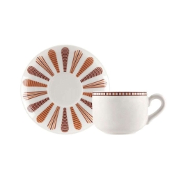 Φλυτζάνι Καφέ Με Πιατάκι Mideia 1181847 110ml Multi Ionia Πορσελάνη