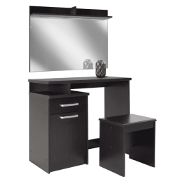 Κονσόλα Olympus Με Καθρέπτη Και Σκαμπό Wenge 90,5X39,5X75Cm 123-000040