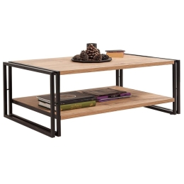 Τραπεζάκι Σαλονιού PWF-0240 -Black 071-000586 110x70x40 Μελαμίνη,Μέταλλο