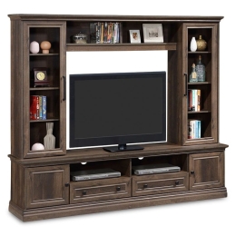 Σύνθετο Σαλονιού Mozart 123-000119 Walnut 200x40x170,5