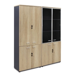 Ντουλάπα Γραφείου Τετράφυλλη Lotus 200-000174 Natural-Anthracite 160x40,5x200