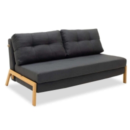 Καναπές - Κρεβάτι Διθέσιος Fancy 024-000010 150x92x77cm Anthracite Μέταλλο,Ύφασμα,Ξύλο