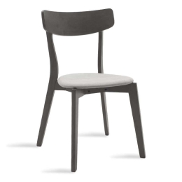 Καρέκλα Toto 097-000012 Rustic Grey Ξύλο,Ύφασμα