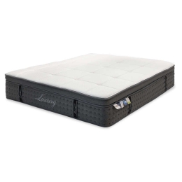 Στρώμα Luxury Pocket Spring Gel 100-000011 34-36cm 150x200cm Anthracite-White Διπλό Foam