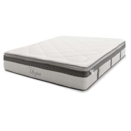 Στρώμα Utopia Pocket Spring Με Ανώστρωμα 30-32cm 150x200cm White-Grey Διπλό Foam