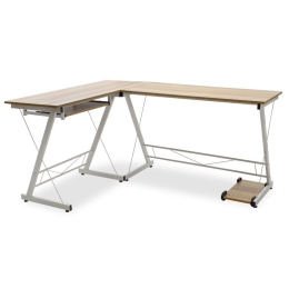 Γραφείο Γωνιακό Levi 072-000022 158x120x73cm Oak-White
