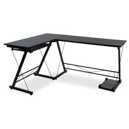 Γραφείο Γωνιακό Levi 072-000023 158x120x73cm Black