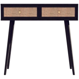 Κονσόλα Oslo 086-000013 100x29x81cm Black-Natural