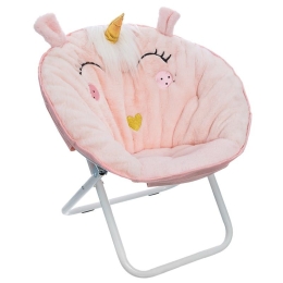 Πολυθρόνα Παιδική Pinky 199-000287 50x50x55cm Pink Μέταλλο,Ύφασμα
