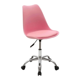 Καρέκλα Γραφείου Gaston II 127-000025 47x48x80/93cm Pink