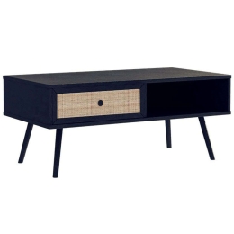 Τραπεζάκι Σαλονιού Oslo 086-000017 110x59x41,5cm Black-Natural