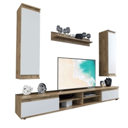 Σύνθετο Sandro 192-000025 175x37x160cm Walnut-White