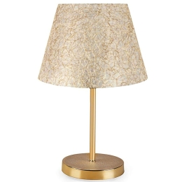 Φωτιστικό Επιτραπέζιο PWL-1074 Φ22x37cm 1xΕ27 Beige-Gold