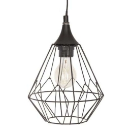 Φωτιστικό Οροφής Flave 199-000072 Φ19x132cm 1xΕ27 40W Black