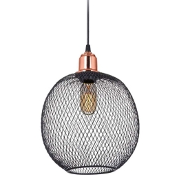 Φωτιστικό Οροφής PWL-0977 Φ26x70cm 1xΕ27 60W Black-Bronze