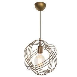 Φωτιστικό Οροφής PWL-0980 Φ28x75cm 1xΕ27 60W Gold