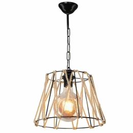 Φωτιστικό Οροφής PWL-1114 30x54cm 1xΕ27 60W Black-Beige