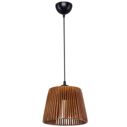 Φωτιστικό Οροφής PWL-1116 Φ22x60cm 1xΕ27 Brown
