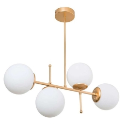 Φωτιστικό Οροφής PWL-1128 70x20x65cm 4xΕ27 Gold