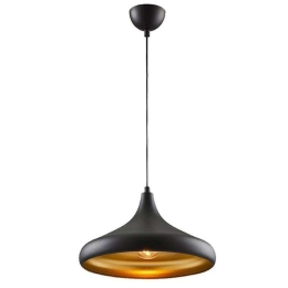 Φωτιστικό Οροφής PWL-0142 Φ36x118cm 1xΕ27 100W Black-Gold