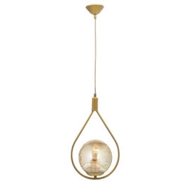 Φωτιστικό Οροφής PWL-1001 Φ20x80cm 1xΕ27 40W Gold