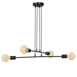 Φωτιστικό Οροφής PWL-0153 70x40x80cm 4xΕ27 100W Black
