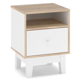 Κομοδίνο Awell 173-000005 45x44x58cm Sonoma-White