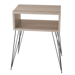 Κομοδίνο Naida 120-000141 45x30x59cm Beige-Black