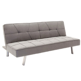 Καναπές Κρεβάτι 3θέσιος Travis 035-000061 175x83x74cm Grey-Silver