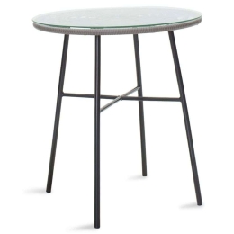Τραπέζι Κήπου Gaus 140-000041 Φ70x74cm Black-Grey