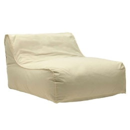 Πουφ Αδιάβροχο Leandro 056-000080 105x110x60cm Beige