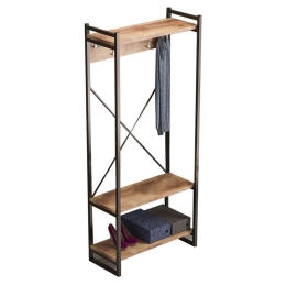 Έπιπλο Εισόδου Baker 120-000335 90x34x180cm Walnut-Black