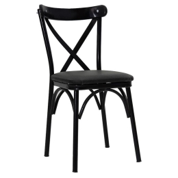 Καρέκλα Ruby 190-000033 42x49x84 Black