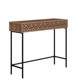 Κονσόλα Elettra 119-001105 110x35.5x90cm Walnut-Black
