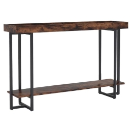 Κονσόλα Nolan 197-000054 140x30x85cm Walnut-Black