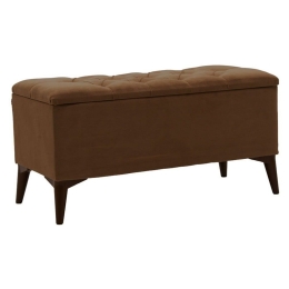 Σκαμπό-Μπαούλο Elone 90x40x44cm Brown-Walnut
