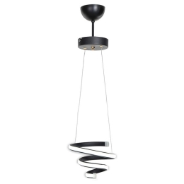Φωτιστικό Οροφής Κρεμαστό PWL-1030 Led 23W Black Φ15x60cm