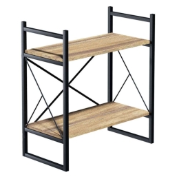 Ραφιέρα Επιτραπέζια Baker 120-000333 66x34x75cm Walnut-Black