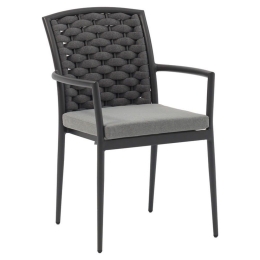 Πολυθρόνα Κήπου Moritz 216-000009 57x64x87cm Anthracite-Grey