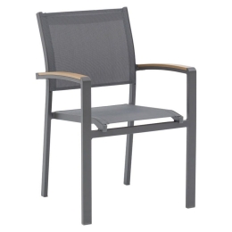 Πολυθρόνα Κήπου Pori 216-000003 57x60x85cm Anthracite-Grey