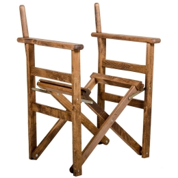 Σκελετός Πολυθρόνας Σκηνοθέτη Retto 237-000001 61x51x86cm Walnut