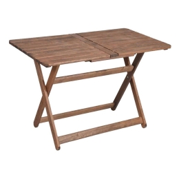 Τραπέζι Retto 237-000007 Από Μασίφ Ξύλο Οξιάς 140x80x71cm Walnut