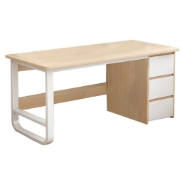Γραφείο Salto 072-000068 Με Συρταριέρα 120x48x74cm Natural-White