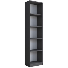 Βιβλιοθήκη Goldie 182-000053 40x25x161.80cm Anthracite-White