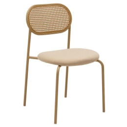 Καρέκλα James 058-000054 46,5x50x79,5cm Beige-Natural