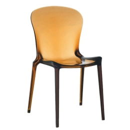 Καρέκλα Sawyer 231-000002 51x50x88cm Brown Transparent