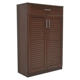 Παπουτσοθήκη-Ντουλάπι Sante 20 Ζευγών 80x37x123cm Walnut