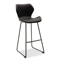 Σκαμπό Μπαρ Theo 127-000093 48x51x103cm Black