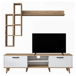 Σύνθετο Σαλονιού Celty 182-000061 180x35x48.5cm Natural-White