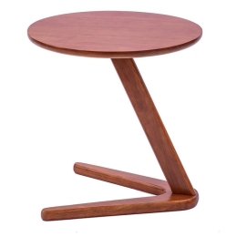 Τραπεζάκι Σαλονιού Βοηθητικό Larkin 236-000007 50x50cm Dark Brown